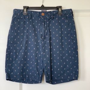 J. Crew Gramercy Anchor Print Navy Shorts
